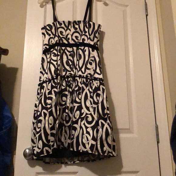 Nanette Lepore black and white sweatheart dress - Picture 2 of 5